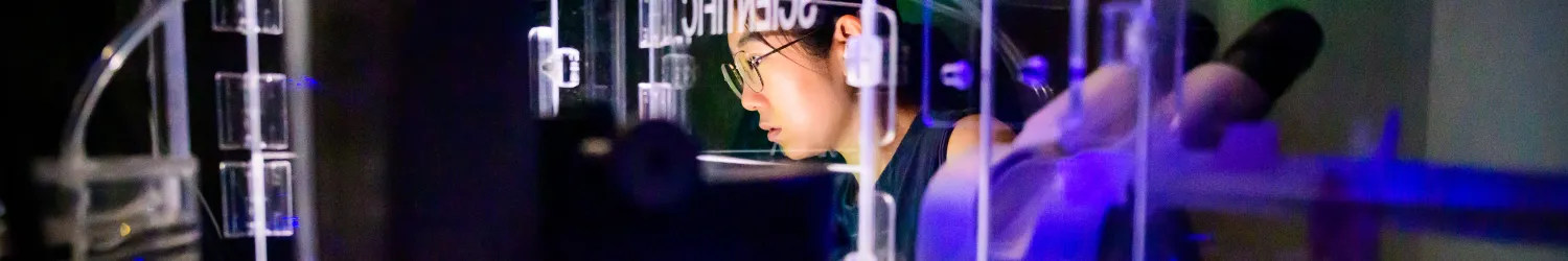 Person working in a lab